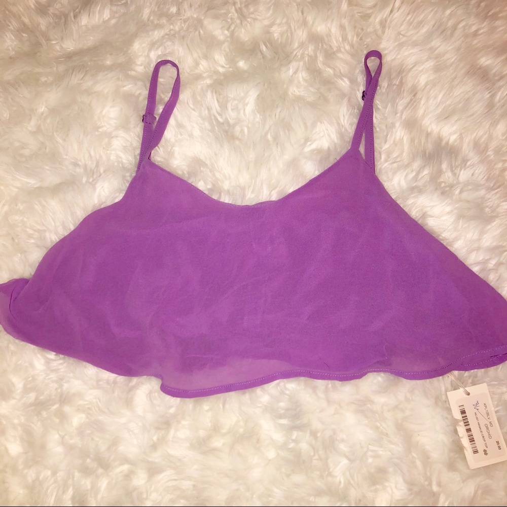 🖤 NWT | Purple Crop Top